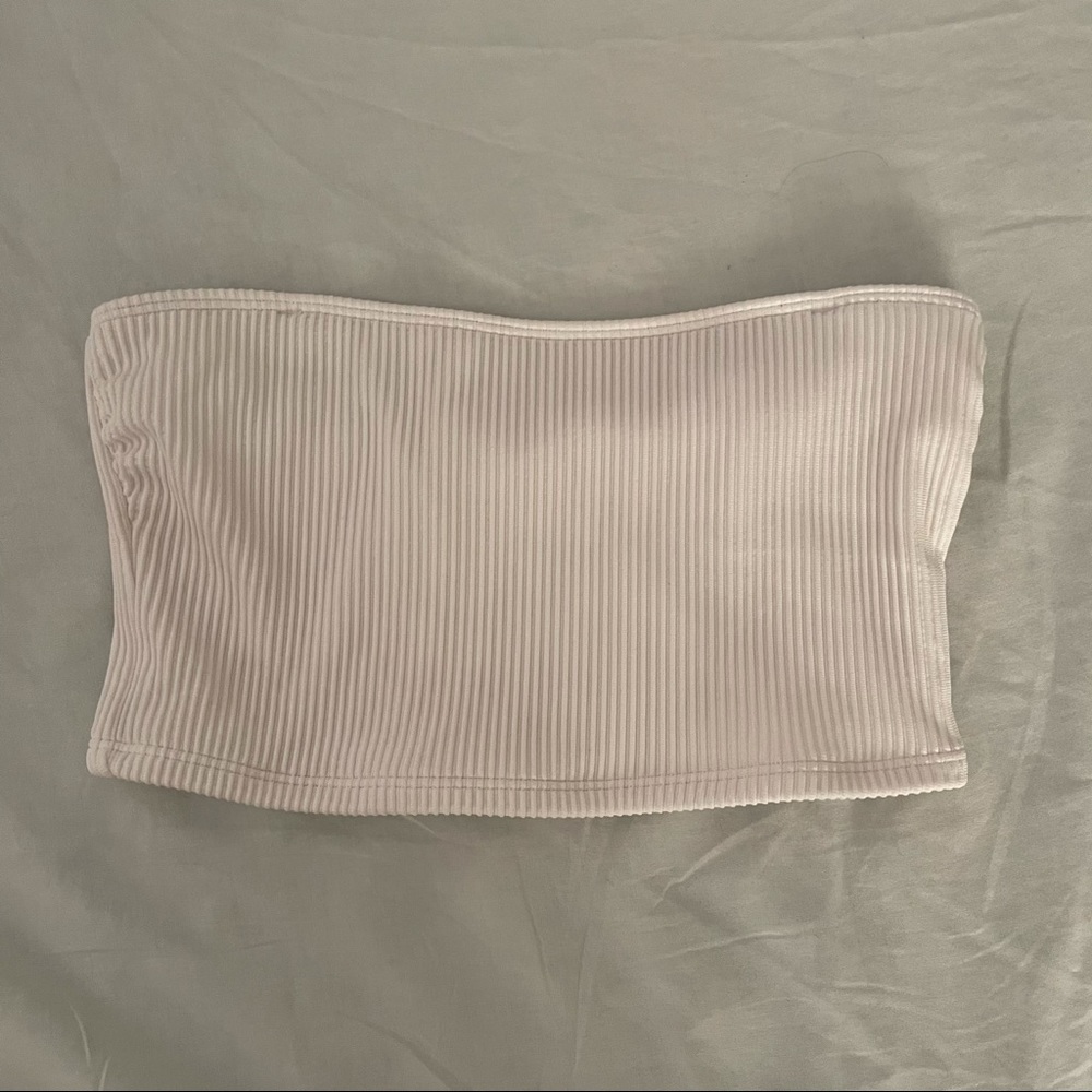WHITE TUBE TOP